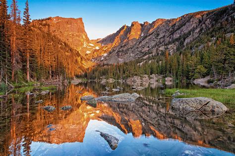 Dream Lake Sunrise Rocky Mountain National Park Photograph By Ken Brodeur