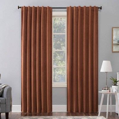 Energy efficient plush velvet with foam backing rod pocket construction blocks out light, heat, and cold air. 84"x50" Amherst Velvet Noise Reducing Thermal Back Tab ...