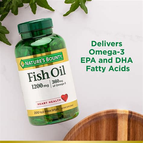 Buy Natures Bounty Fish Oil Supports Heart Health 1200 Mg Rapid