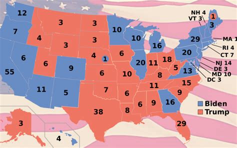 Map Of Us Electoral College Map