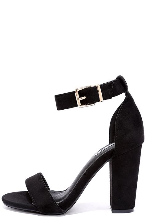 Cute Black Heels Ankle Strap Heels Dress Sandals 3500 Lulus