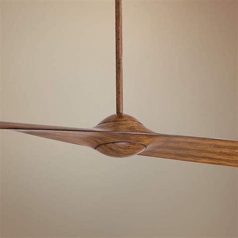 The koa wood is a nice warm. 52" Minka Aire Wing Distressed Koa Two Blade Ceiling Fan ...