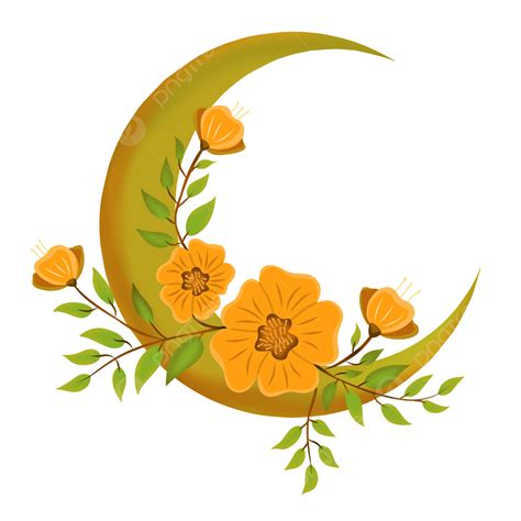 Flower Moon Svg Crescent Moon With Peonies Png Clipart Etsy Images