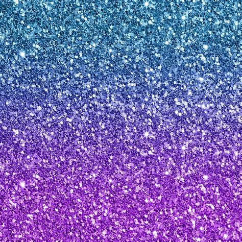 Purple To Blue Gradient Faux Glitter Texture Poster By