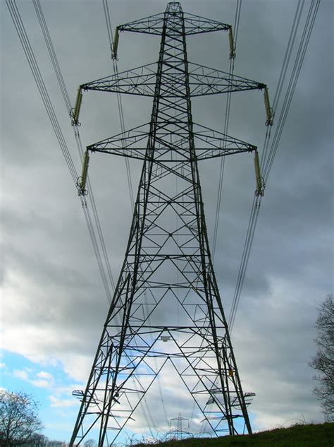 Electricity Pylons Near The Lews © Simon Carey Cc By Sa20 Geograph