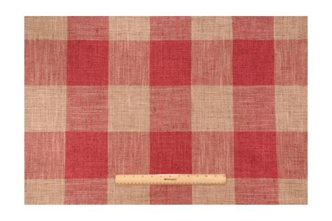 Kaufmann Check Please Woven Upholstery Fabric In Red Pepper