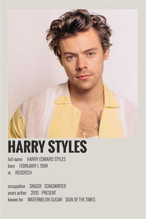 Harry Styles By Maja Harry Styles Poster Movie Posters Minimalist