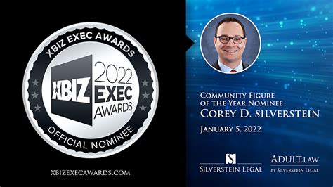 Corey D Silverstein Nominated For 2022 Xbiz Exec Award Adult Law For
