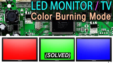 How To Repair Red Green Blue White Color Burning Problem In Led Lcd