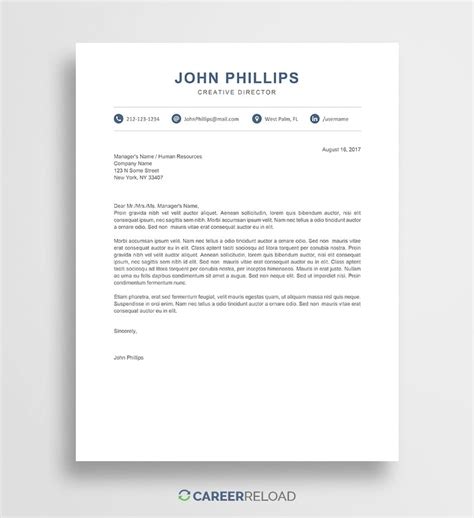 Have job applicants type their information online into this application form template. Free Cover Letter Templates for Microsoft Word - Free Download