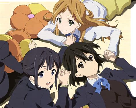 Anime Girls Kokoro Connect Inaba Himeko Kiriyama Yui Nagase Iori Wallpaper Resolution
