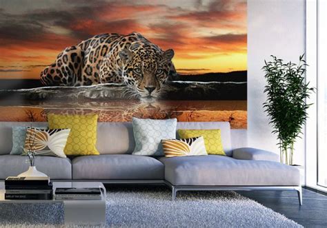 384x260cm Photo Wallpaper Wall Mural Safari Wild Animals Decor Childrens Bedroom Ebay