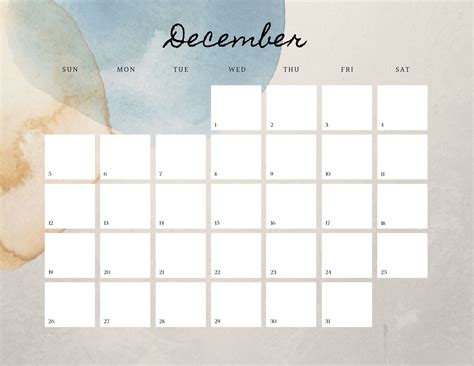 42 Free Printable December Calendars For Your Office