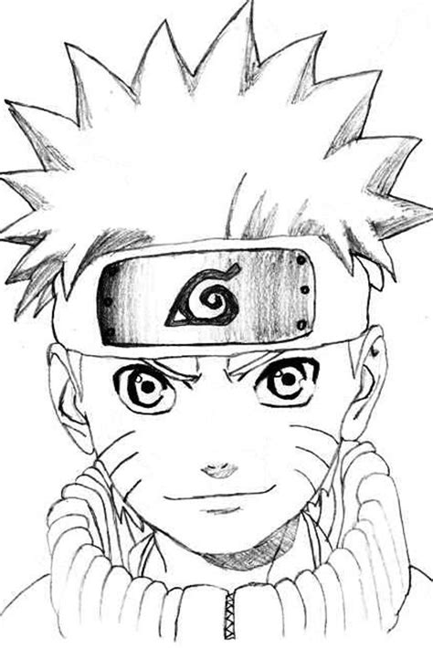 Gambar Kartun Naruto Untuk Mewarnai