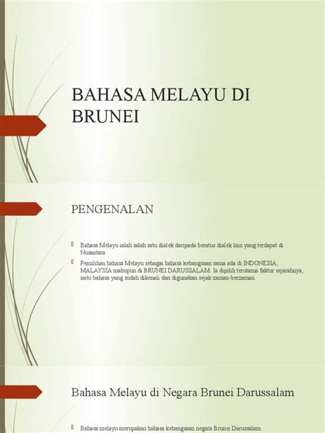 Bahasa Melayu Di Brunei Pdf