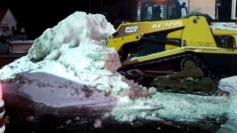 Asv Rc 100 Snow Removal Video 4 Youtube