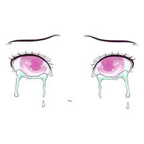 Teary Eyes Png Image Anime Eyes Teary Pink Shed Tears Tears Eyebrow Png Image For Free Download