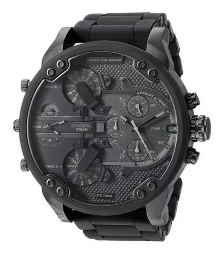 Relogio Diesel Dz 7396 Black Preto Mr Daddy Original Nf