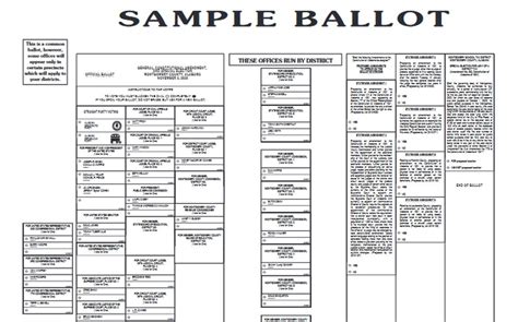See Every Countys Sample Ballot Ahead Of Nov 3 Election