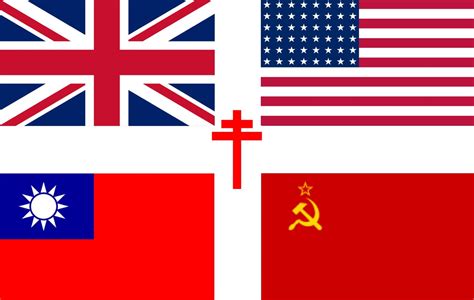 A Vintage Ww2 Allied Powers Flag And My Digitalised Interpretation Of