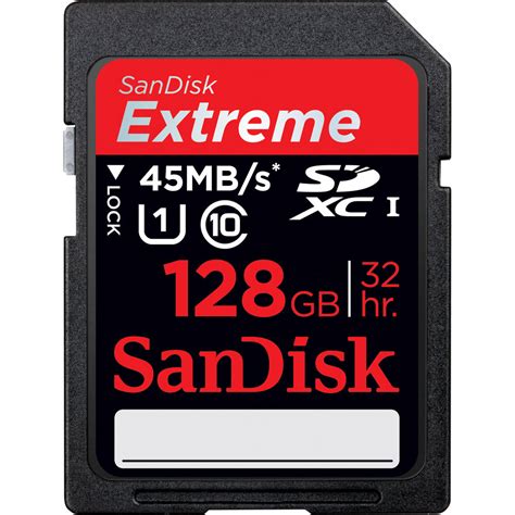 SanDisk 128GB Extreme UHS-I SDXC Memory Card SDSDRX3-128G-A21
