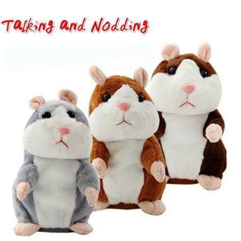 Talking Hamster Sound Toys Electric Toys Plush Stuffed Animals Cheeky