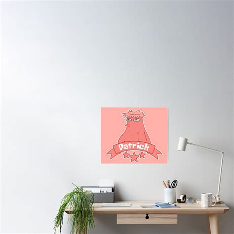 Patrick Star Head Ripped Off Poster By Ghostwrench Redbubble