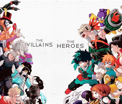 Paperbas My Hero Academia Wallpaper Villains Vs Heroes