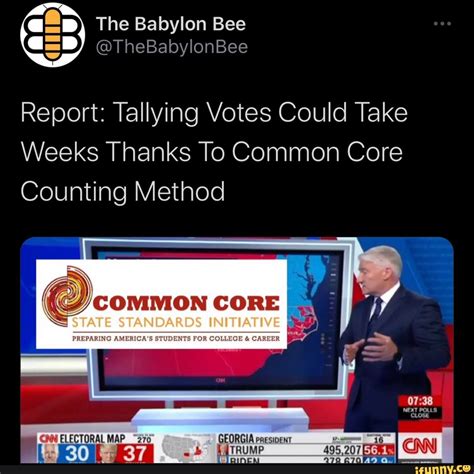The Babylon Bee Cisd Thebabylonbee Report Tallying Votes Could Take