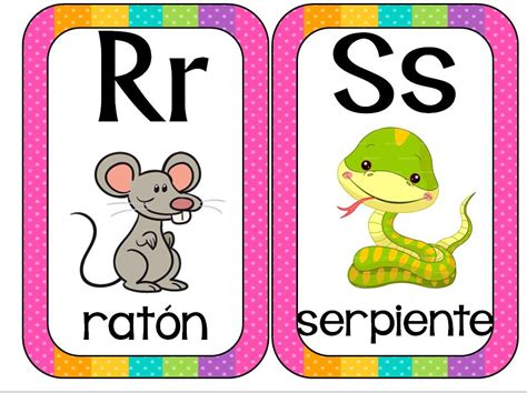 Abecedario Animales Formato Tarjetas Imprimibles Imagenes Educativas