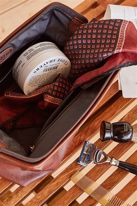 Free shipping for many items! Our favorite men's accessory = our leather shave kit fit ...