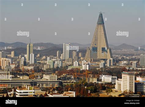 North Korea Pyongyang City Views Stock Photo Alamy