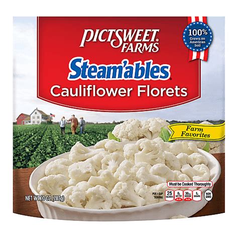 Pictsweet Farms Steam Ables Cauliflower Florets 10 Oz Cauliflower
