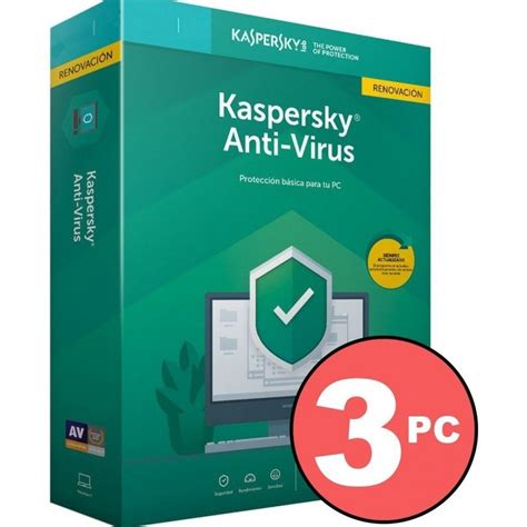 Antivirus Kaspersky Antivirus 3 Licencias 1 Año