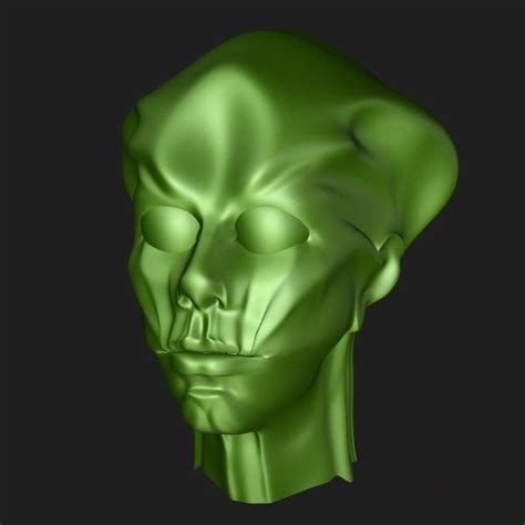 Alien Head 3d Model