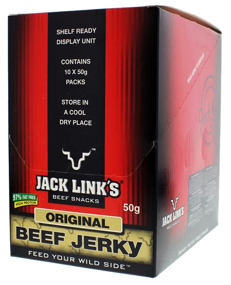 Jack Links Original Beef Jerky 50g 10 Pack At Mighty Ape Nz