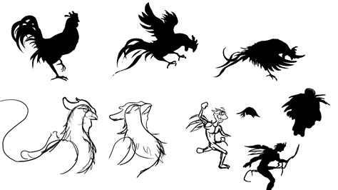 Fighting Rooster Silhouette Clip Art Library