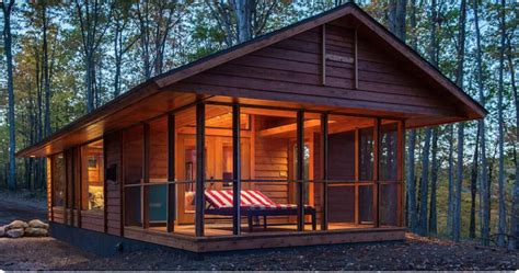 392 Square Foot Tiny Cabin With Large Covered Porch