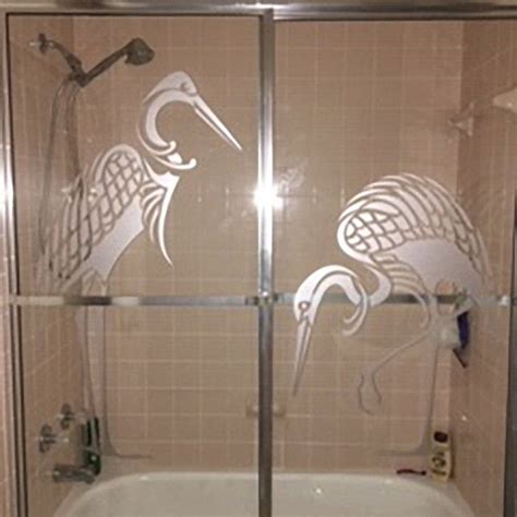 Adding A Personal Touch To Your Shower Door With Etched Glass Decals Glass Door Ideas