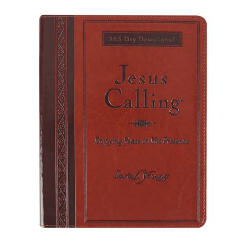 Jesus Calling Large Deluxe Edition By Sarah Young Imitation Leather