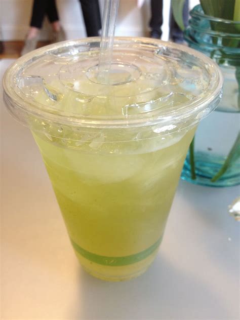 The Green Lemonade Is Made With Fresh Squeezed Lemons And Kale Juice