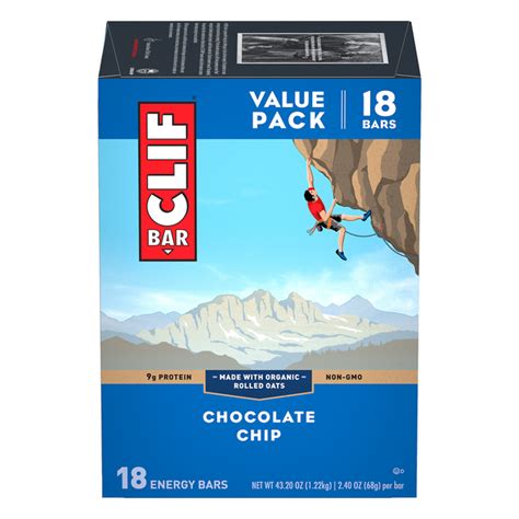 Save On Clif Energy Bars Chocolate Chip 18 Ct Order Online Delivery