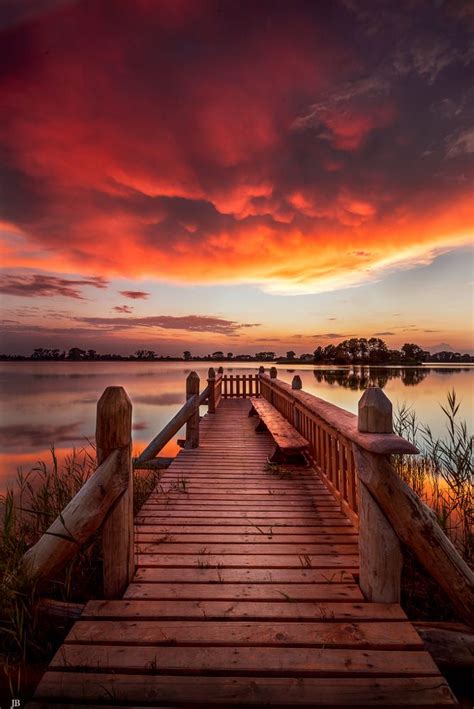 Lednica Lake Poland By Janusz Błaszkiewicz Sunset Pictures