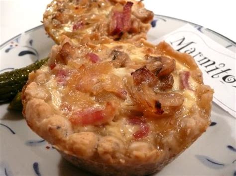 Tarte aux oignons lardons et champignons Recette de Tarte aux