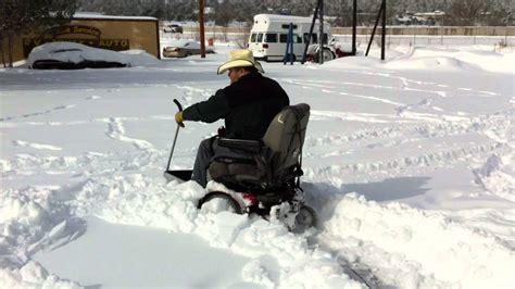Snowplowing Wheelchair Youtube