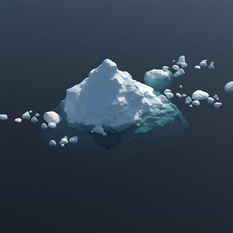 This model, adapted from the canonical iceberg model of bigg et al. iceberg ice 3d model