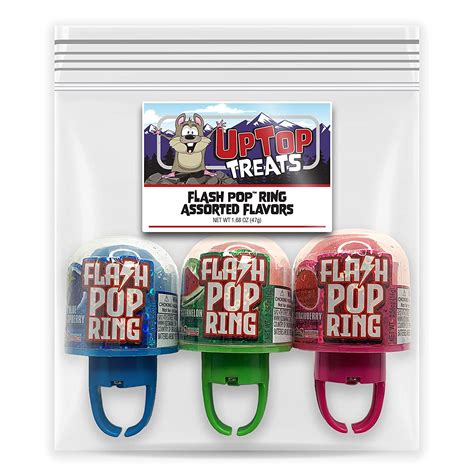 Buy Kidsmania Flash Pop Candy Rings Light Up Ring Candy Lollipops
