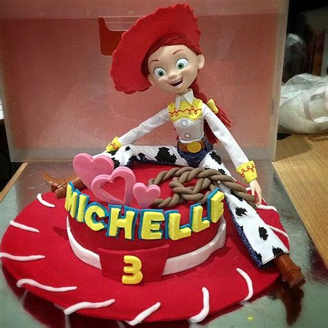 Jessie Cake Of Toy Story With Fresh Strawberry Cake And Strawberry Buttercream A Cake That Lil
