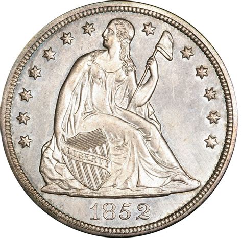 1852 Seated Liberty Silver Dollar Values And Prices Past Sales