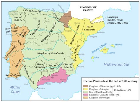 The Iberian Peninsula At The End Of 15th Century Maps On The Web
